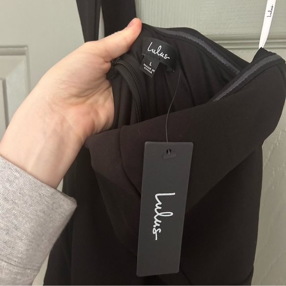 NWT Lulus Your Majesty One Shoulder Mermaid Maxi Black Formal Cocktail Dress. - Picture 7 of 10